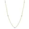 1/2 Ctw Round Cut Diamond Fashion Necklace in 14K Yellow and White Gold