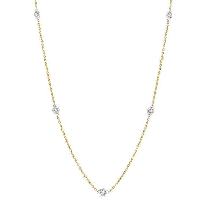 Vesper Xenia Diamond Station Necklace