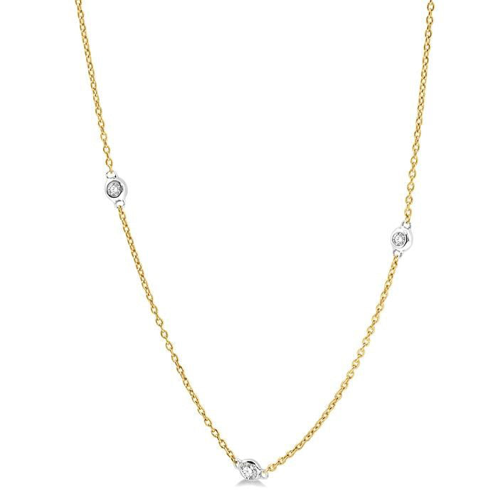 Vesper Xenia Diamond Station Necklace