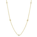 1/4 Ctw Round Cut Diamond Fashion Necklace in 14K Yellow Gold
