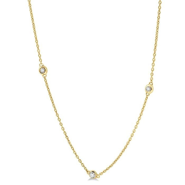 Meadow Diamond Station Necklace