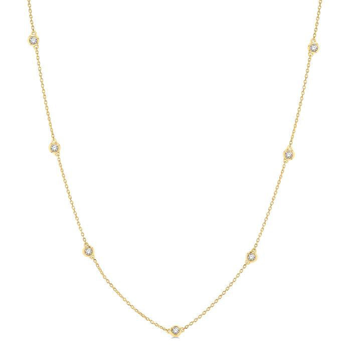Regalia Hera Diamond Station Necklace