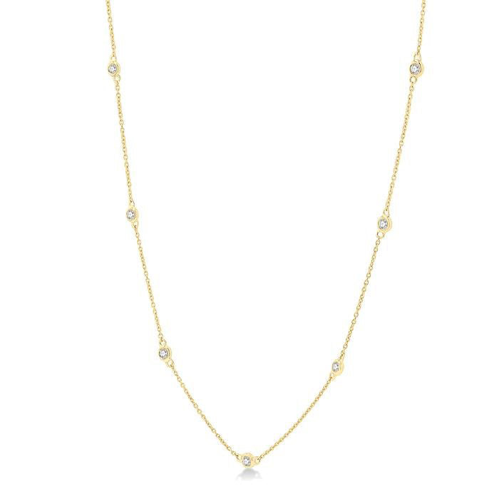 Regalia Hera Diamond Station Necklace