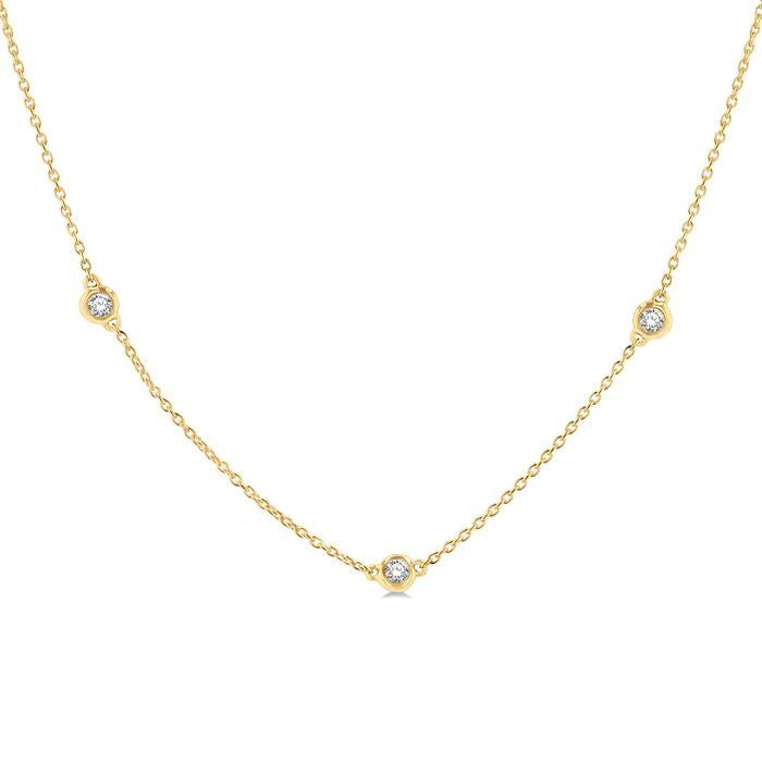Regalia Hera Diamond Station Necklace