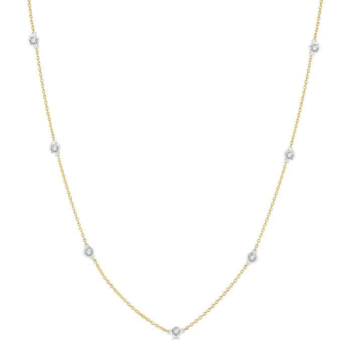 Nova Aurora Diamond Station Necklace