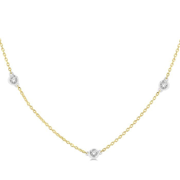 Nova Aurora Diamond Station Necklace