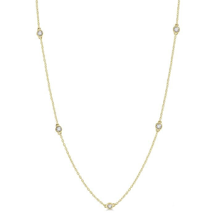 Gala Diamond Station Necklace