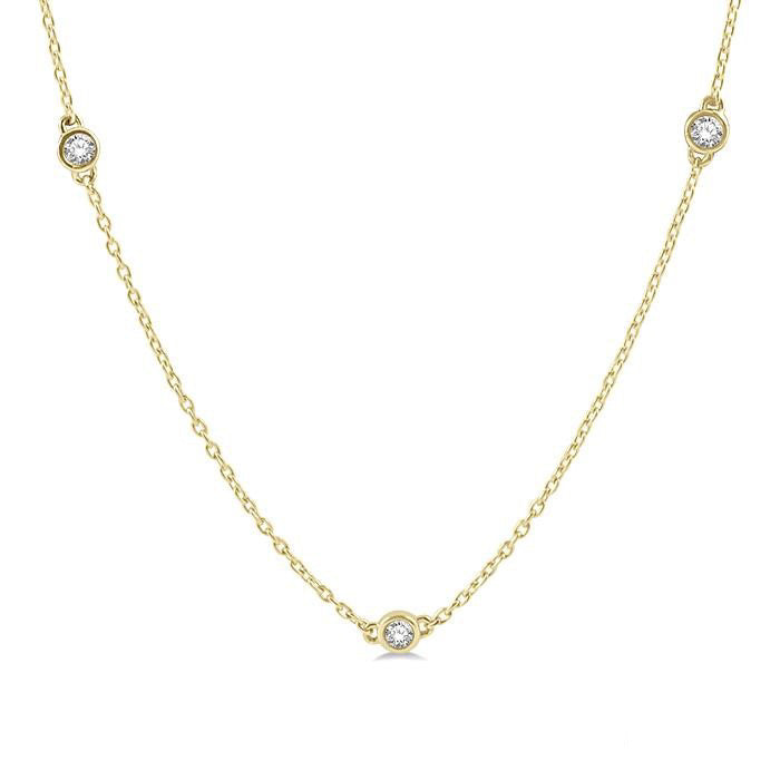 Gala Diamond Station Necklace