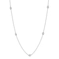 3/4 Ctw Round Cut Diamond Fashion Necklace in 14K White Gold