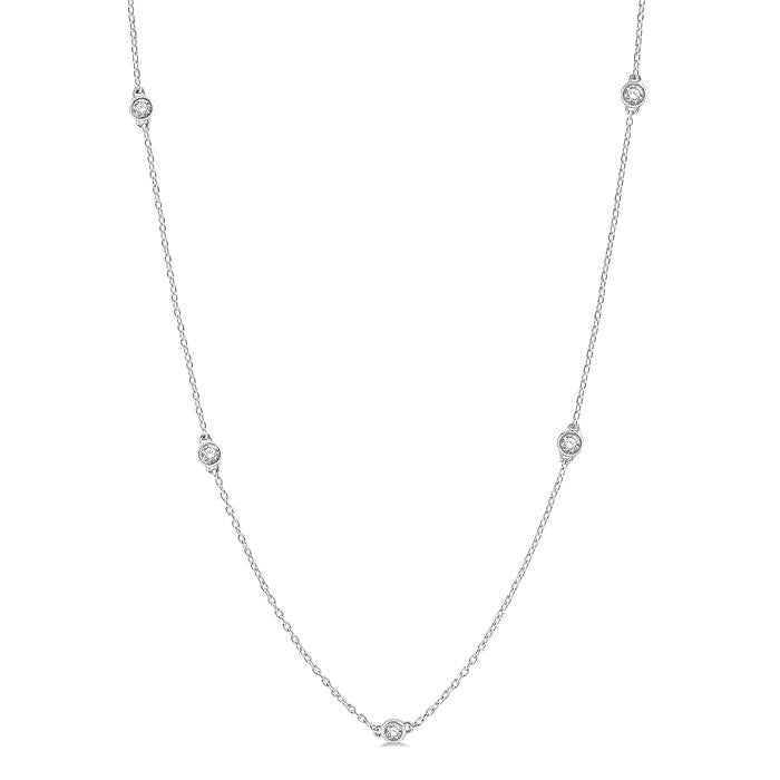 Tempest Aurora Diamond Station Necklace