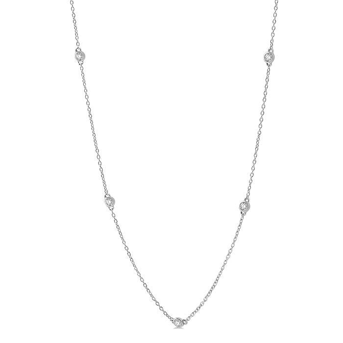Tempest Aurora Diamond Station Necklace