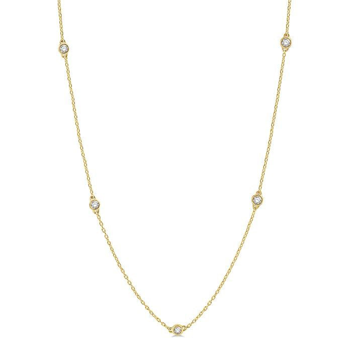 Meadow Harbor Diamond Station Necklace