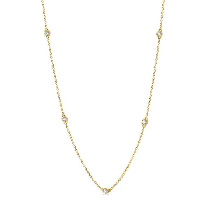 Meadow Harbor Diamond Station Necklace