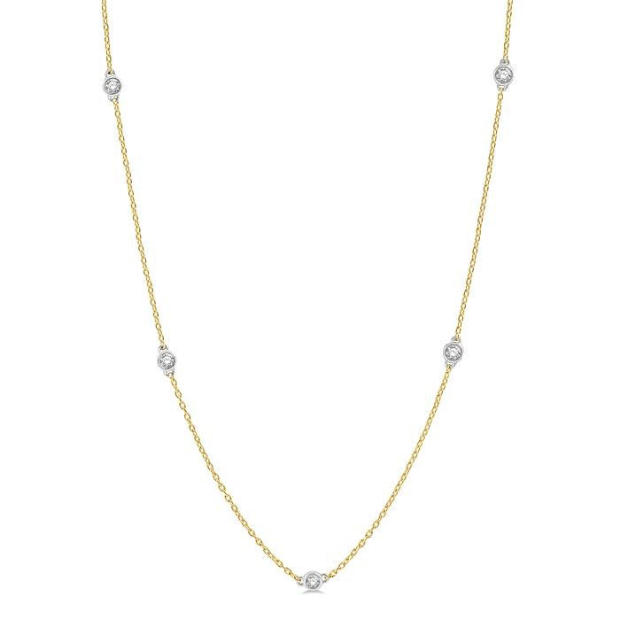 Allure Regalia Diamond Station Necklace