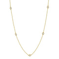 3/4 Ctw Round Cut Diamond Fashion Necklace in 14K Yellow Gold