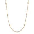 1/5 Ctw Round Cut Diamond Fashion Necklace in 14K Yellow Gold