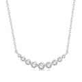 1/2 Ctw Diamond Smile Necklace in 14K White Gold