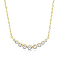 Atlas Laurel Graduated Diamond Fixed Smile Necklace