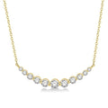 3/4 Ctw Diamond Smile Necklace in 14K Yellow Gold