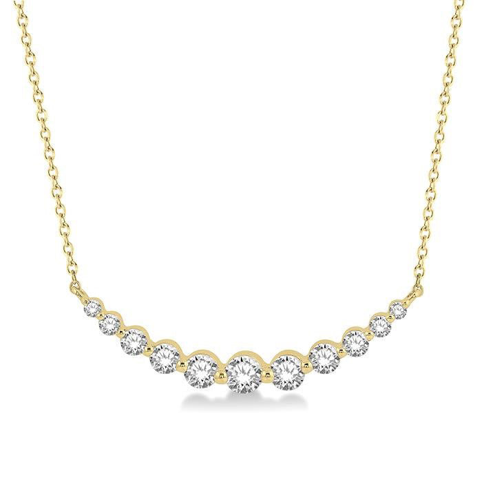 Couture Zaira Graduated Diamond Fixed Smile Necklace
