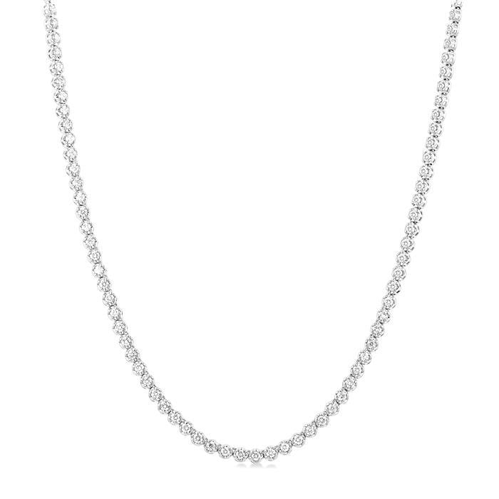 Thalia Tansy Illusion Diamond Tennis Necklace