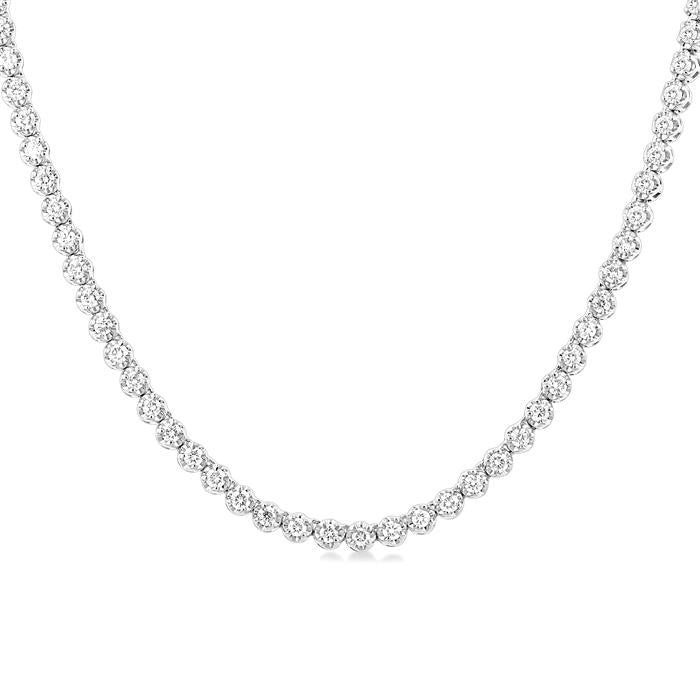 Thalia Tansy Illusion Diamond Tennis Necklace