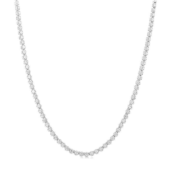 Thalia Tansy Illusion Diamond Tennis Necklace