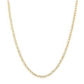 3 Ctw Illusion Round Cut Diamond Eternity Tennis Necklace in 14K Yellow Gold
