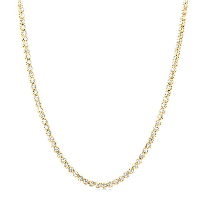 Meadow Riviera Illusion Diamond Tennis Necklace