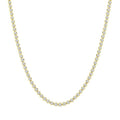 5 Ctw Illusion Round Cut Diamond Eternity Tennis Necklace in 14K Yellow Gold