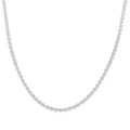 7 Ctw Illusion Round Cut Diamond Eternity Tennis Necklace in 14K White Gold
