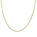 7 Ctw Illusion Round Cut Diamond Eternity Tennis Necklace in 14K Yellow Gold