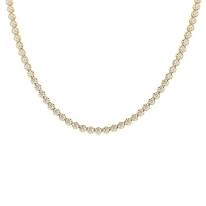 Cascade Solstice Illusion Diamond Tennis Necklace