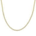 10 Ctw Illusion Round Cut Diamond Eternity Tennis Necklace in 14K Yellow Gold