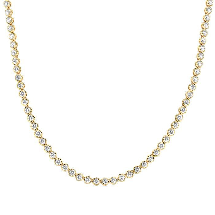 Tivoli Chantilly Illusion Diamond Tennis Necklace