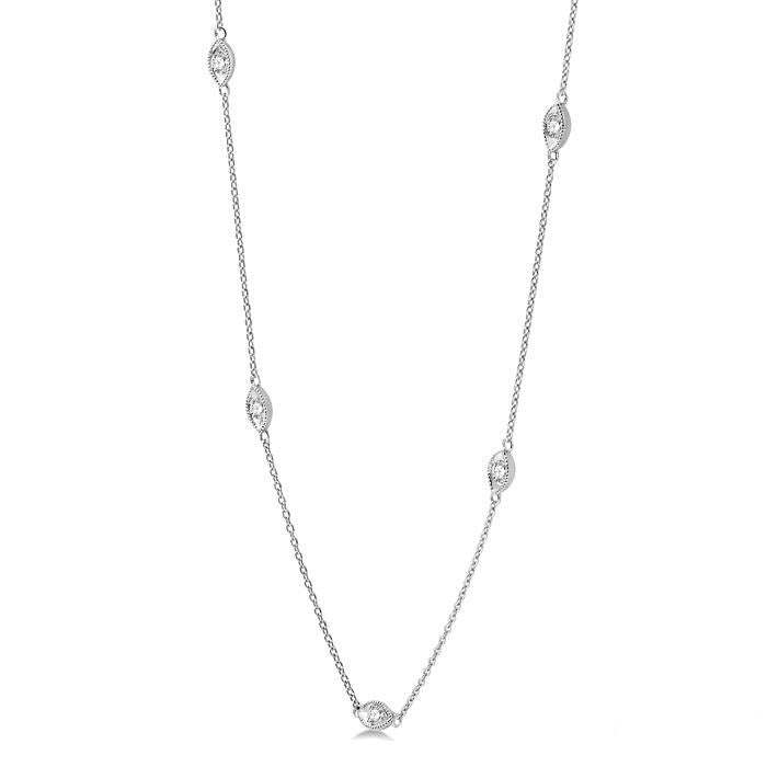 Celestia Diamond Station Necklace