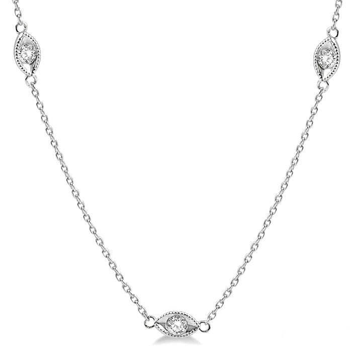 Celestia Diamond Station Necklace