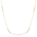 Galatea Noblesse 3 Stone Diamond Station Necklace