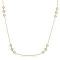 Quiana Gala 3 Stone Diamond Station Necklace