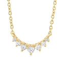 Peregrine Felina Graduated Petite Diamond Fashion Smile Necklace