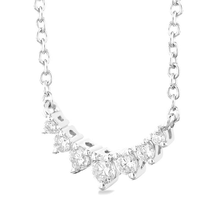 Waverly Yvaine Graduated Petite Diamond Fashion Smile Necklace