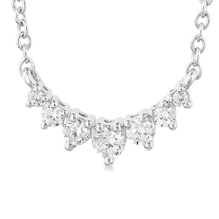 Waverly Yvaine Graduated Petite Diamond Fashion Smile Necklace