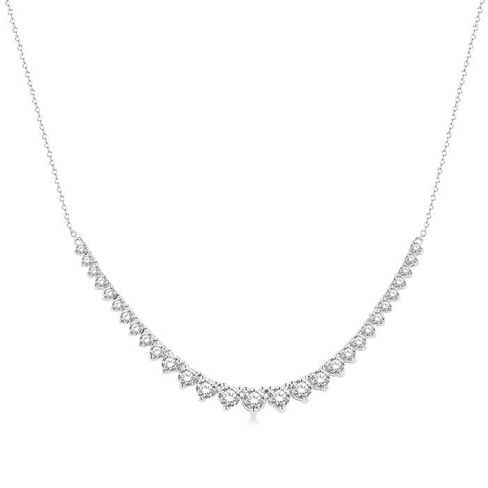 Atlas Aria Graduated Diamond Smile Necklace