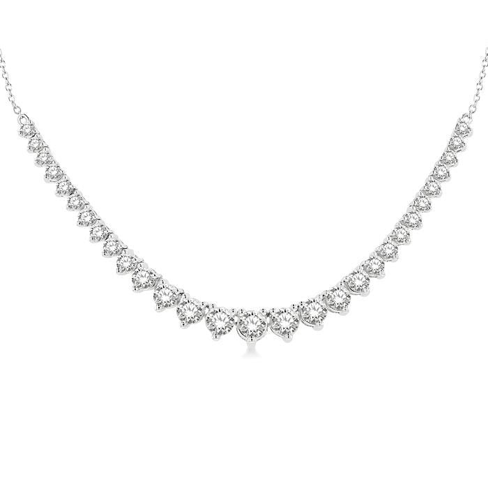 Atlas Aria Graduated Diamond Smile Necklace