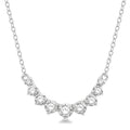 Ballet Gala Graduated Diamond Smile Necklace