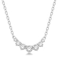 Whisper Wisteria Graduated Diamond Smile Necklace