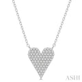 Elysian Atlas Pave-Set Heart Shape Diamond Pendant