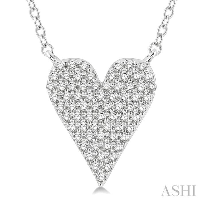 Elysian Atlas Pave-Set Heart Shape Diamond Pendant