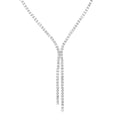 Diamond Tennis Y Necklace