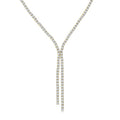 8 7/8 Ctw Y-Shape Round Cut Diamond Tennis Necklace in 14K Yellow Gold